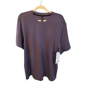 NWT LULULEMON MENS ZEROED IN SHORT SLEEVE SHIRT SIZE L NIGHTFALL